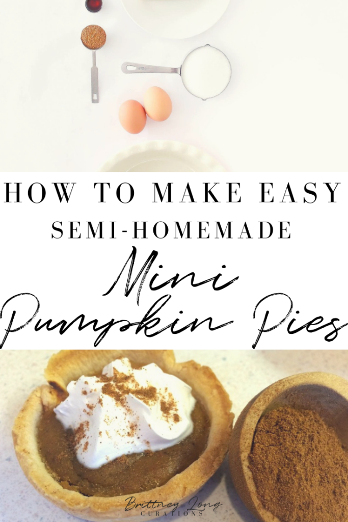 how to make easy semi-homemade individual pumpkin pies
