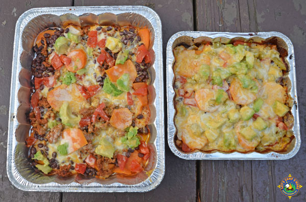 Grilled Nachos for Camping. 